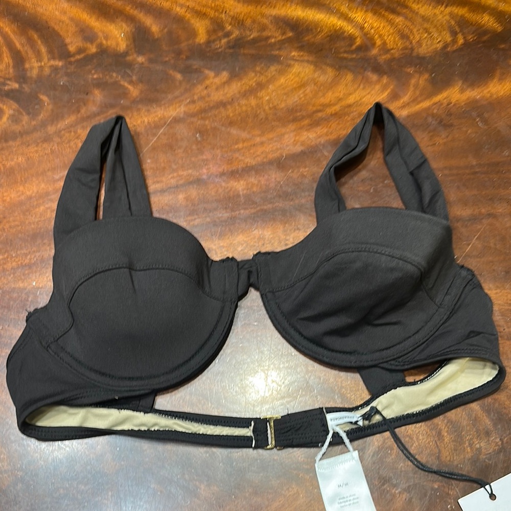 WeWoreWhat chocolate Underwire Bikini Top